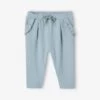 Pantalon Molleton Bébé Fille Bleu Ciel - Vertbaudet