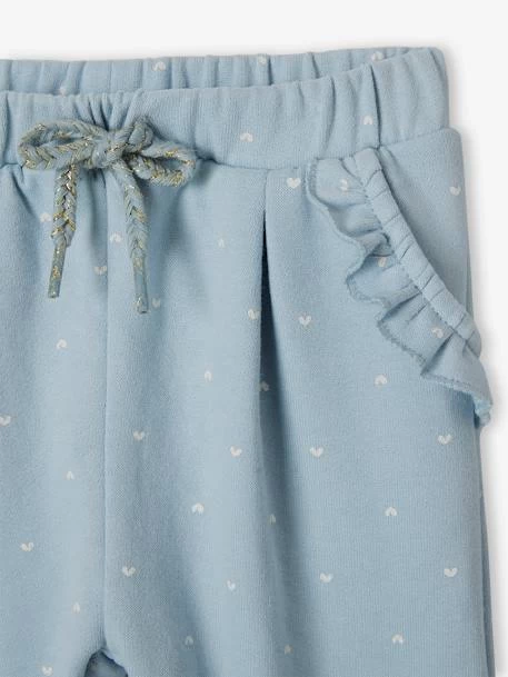 Pantalon Molleton Bébé Fille Bleu Ciel - Vertbaudet – Image 3
