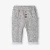 Pantalon Molleton Bébé Imprimé Gris Chiné Imprimé - Vertbaudet