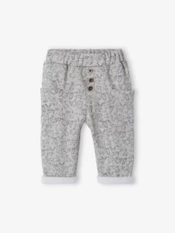 Pantalon Molleton Bébé Imprimé Gris Chiné Imprimé - Vertbaudet