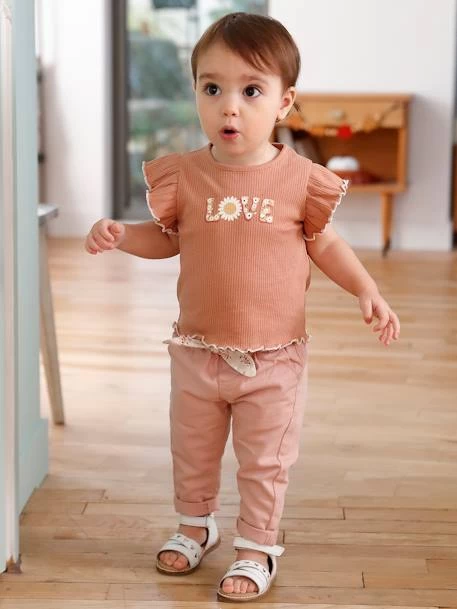 Pantalon Paperbag Bébé Avec Ceinture Lichen - Vertbaudet – Image 6