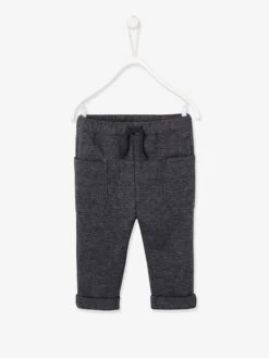 Pantalon Pied De Poule Bébé En Molleton Carreaux Anthracite - Vertbaudet