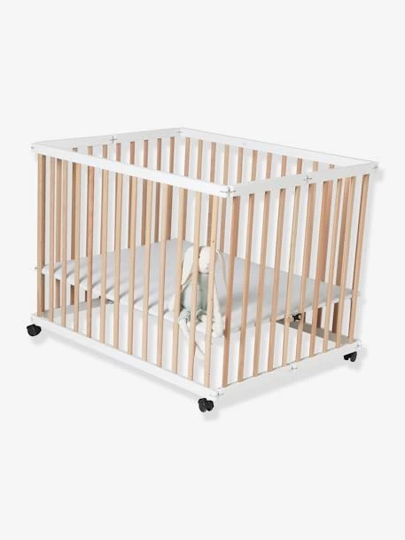 Parc En Bois Pliant VERTBAUDET Naturel - Vertbaudet – Image 2