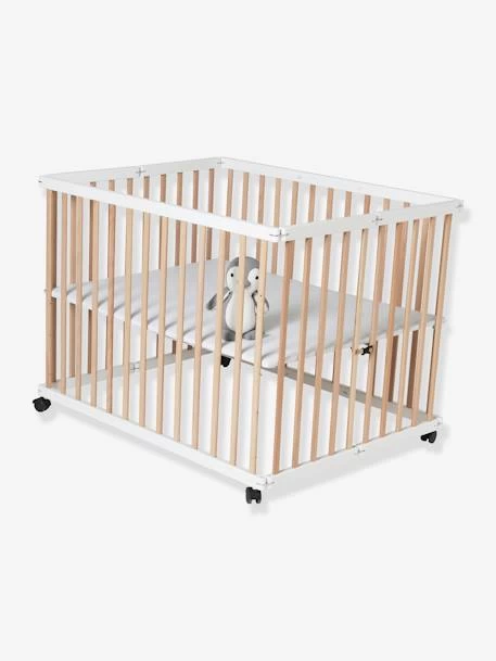 Parc En Bois Pliant VERTBAUDET Naturel - Vertbaudet – Image 3