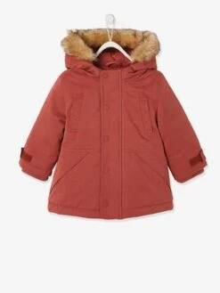 Parka à Capuche Bébé Garçon Terracotta - Vertbaudet