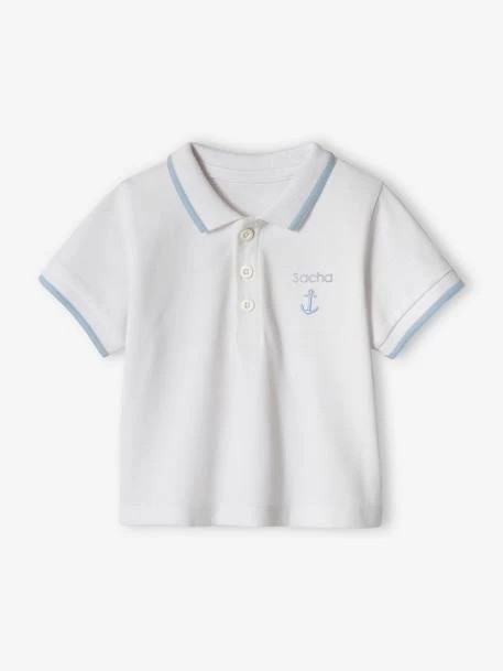 Polo Bébé Garçon Brodé Poitrine Personnalisable Marine - Vertbaudet – Image 2