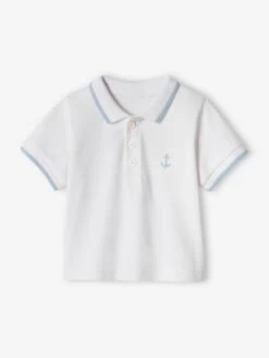 Polo Bébé Garçon Brodé Poitrine Personnalisable Marine - Vertbaudet