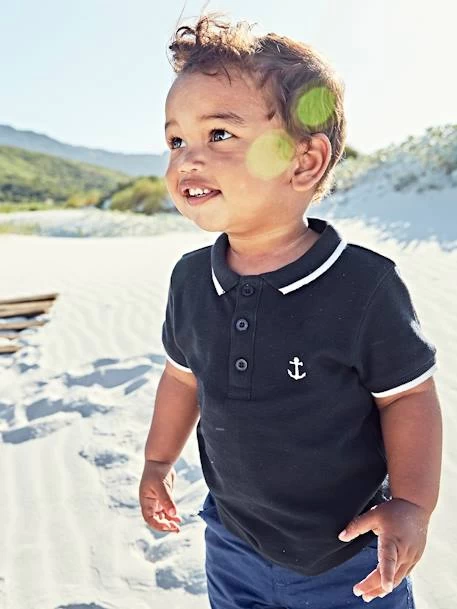 Polo Bébé Garçon Brodé Poitrine Personnalisable Marine - Vertbaudet – Image 5