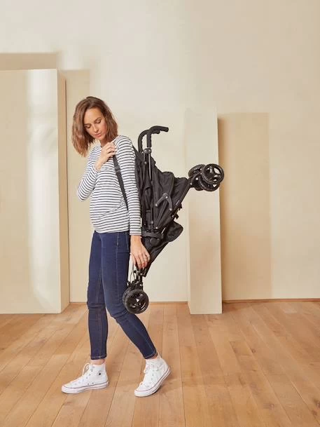 Poussette-canne Multiposition Vertbaudet Facilcity 2 Noir/gris - Vertbaudet – Image 2