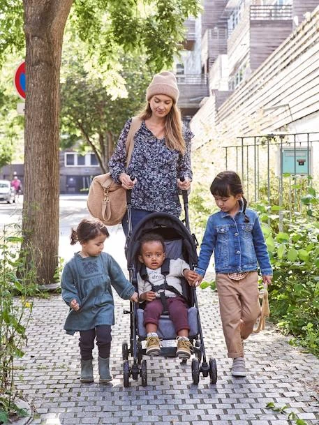 Poussette-canne Multiposition Vertbaudet Facilcity 2 Noir/gris - Vertbaudet – Image 3