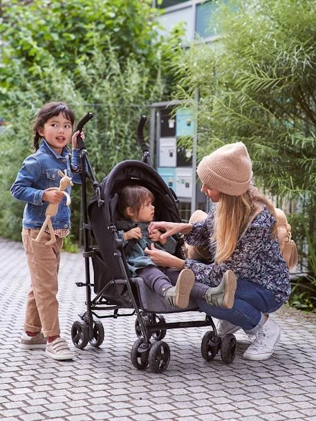 Poussette-canne Multiposition Vertbaudet Facilcity 2 Noir/gris - Vertbaudet – Image 5