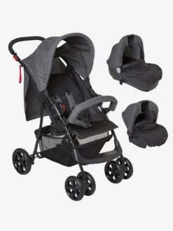 Poussette Combinée Vertbaudet Triocity II Gris Chiné - Vertbaudet