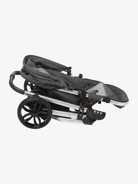 Poussette Réversible Combinée Vertbaudet Bicity+ Gris Aluminium - Vertbaudet – Image 4