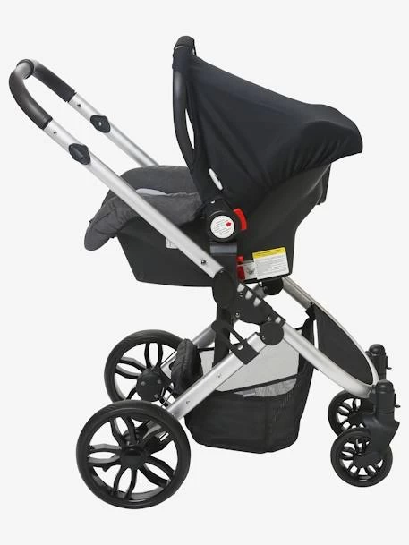 Poussette Réversible Combinée Vertbaudet Bicity+ Gris Aluminium - Vertbaudet – Image 5
