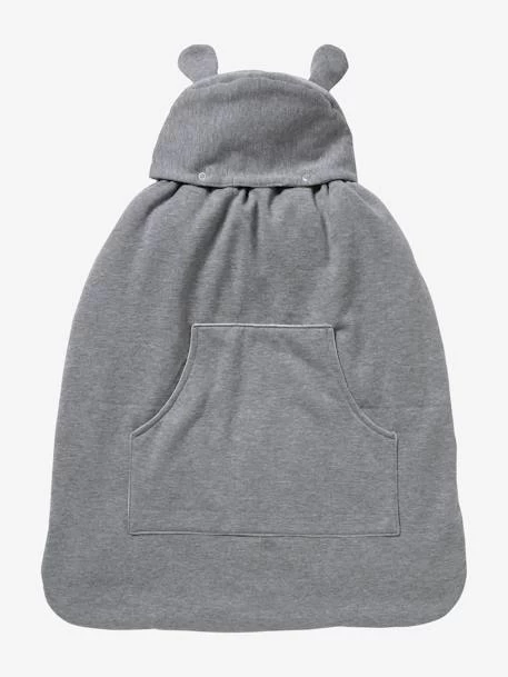 Protège Porte-bébé Molleton Gris Chiné - Vertbaudet – Image 5