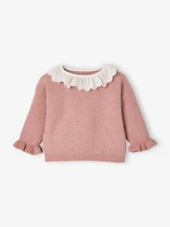 Pull Collerette Bébé Lilas - Vertbaudet