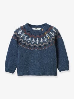 Pull Jacquard Bébé CYRILLUS Bleu Roi - Cyrillus