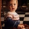 Pull Jacquard De Noël Bébé Marine - Vertbaudet