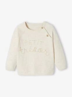 Pull Petit Trésor Bébé Beige Chiné - Vertbaudet