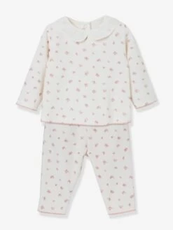 Pyjama 2 Pièces En Velours Bébé CYRILLUS Jaune - Cyrillus