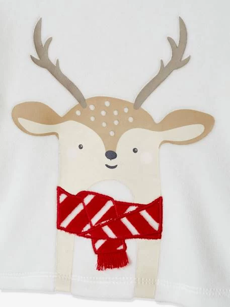Pyjama 2 Pièces En Velours Bébé Noël Ivoire - Vertbaudet – Image 3