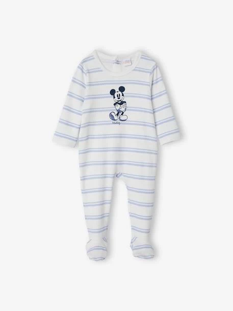 Pyjama Bébé Disney® Mickey Rayé Bleu Et Blanc - Mickey