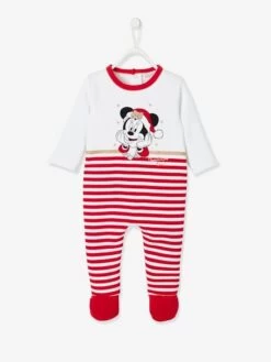 Pyjama Noël Bébé Fille Disney® Minnie Blanc / Rouge - Minnie