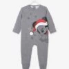 Pyjama Noël Bébé Garçon Disney® Mickey Gris Chiné - Mickey