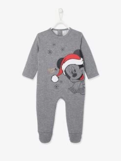 Pyjama Noël Bébé Garçon Disney® Mickey Gris Chiné - Mickey