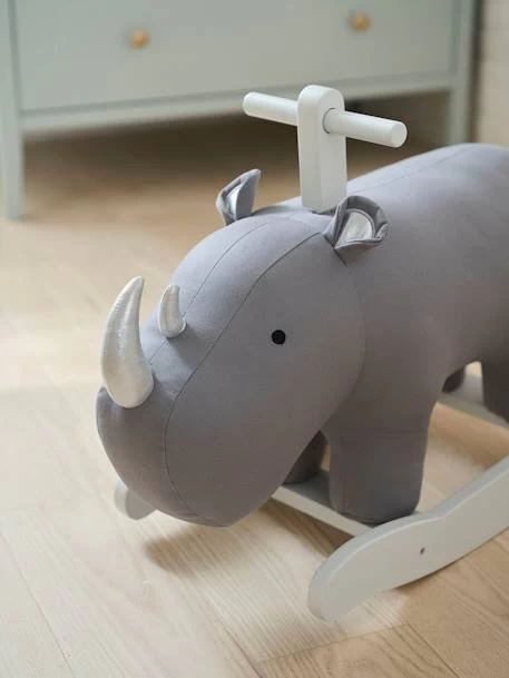 Rhinocéros à Bascule FSC® Gris - Vertbaudet – Image 2