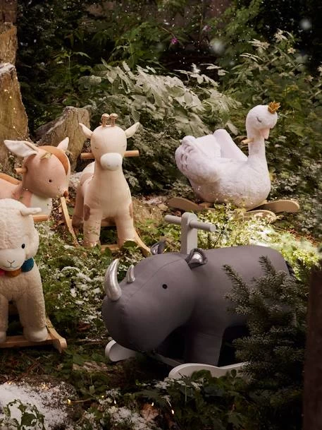 Rhinocéros à Bascule FSC® Gris - Vertbaudet – Image 4