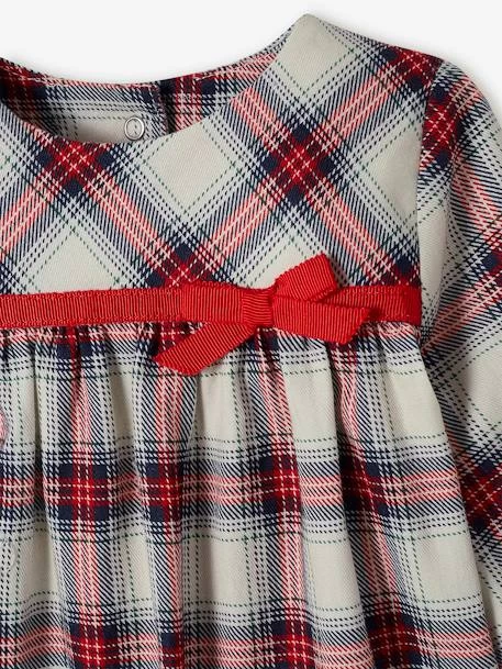 Robe à Carreaux Bébé Et Son Collant Assorti écru - Vertbaudet – Image 5