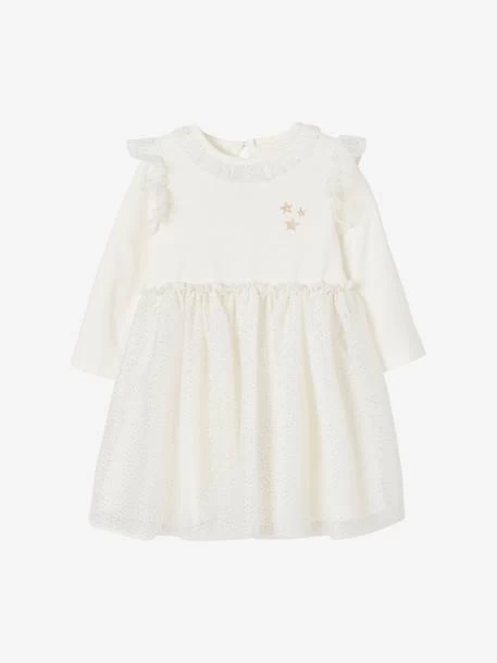 Robe En Tulle Bébé écru - Vertbaudet