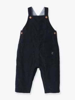 Salopette Bébé CYRILLUS En Velours Marine - Cyrillus