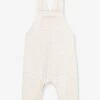 Salopette Longue Bébé En Tubique Matelassé - PETIT BATEAU Beige Chiné - Petit Bateau