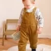 Salopette Velours Bébé Garçon Olive - Vertbaudet