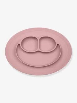 Set De Table Tout-en-un Avec Assiette EZPZ Mini Mat En Silicone Rose - EZPZ