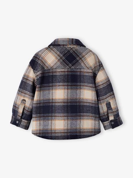 Surchemise Flanelle Bébé Carreaux Beige Sable - Vertbaudet – Image 2