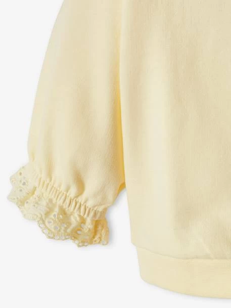 Sweat à Message Bébé Col Claudine Jaune Pastel - Vertbaudet – Image 6