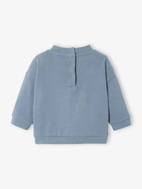 Sweat Bébé En Molleton Personnalisable Bleu Grisé - Vertbaudet – Image 3