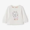 Sweat Bébé Fille Disney® Marie Les Aristochats Beige Clair Uni Avec Decor - Disney
