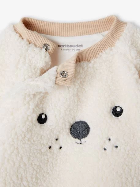 Sweat En Sherpa Bébé Ouverture Devant Coquille D'oeuf - Vertbaudet – Image 4