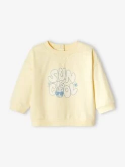 Sweat Imprimé Bébé Jaune Pastel - Vertbaudet