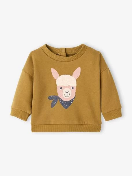 Sweat Lama Bébé En Molleton Olive - Vertbaudet – Image 2