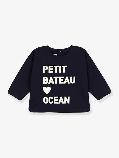 Sweatshirt En Coton Bio PETIT BATEAU Bleu - Petit Bateau