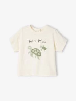 T-shirt "animaux Marins" Bébé Manches Courtes Beige - Vertbaudet