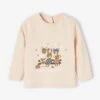 T-shirt Bébé En Jersey Flammé Beige Clair - Vertbaudet