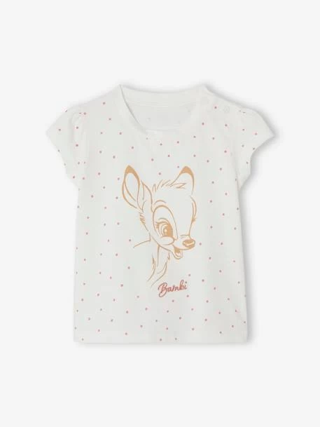 T-shirt Bébé Fille Disney® Bambi Blanc Imprimé - Disney
