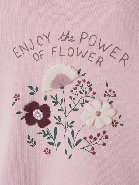 T-shirt Bébé Fleurs En Relief Lilas - Vertbaudet – Image 2