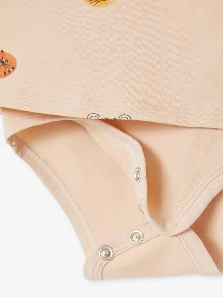 T-shirt Body Bébé Manches Longues Beige Doré - Vertbaudet – Image 2